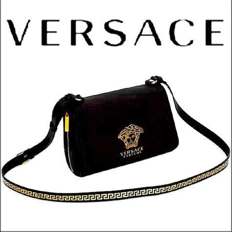versace perfume bag white and pink